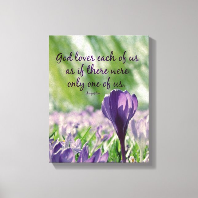 Inspirationell Gud Kärlek var och en av oss citera Canvastryck (Framsida)
