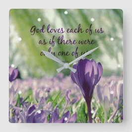 Inspirationell Gud Kärlek var och en av oss citera Fyrkantig Klocka