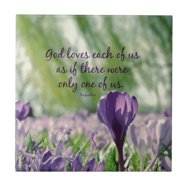 Inspirationell Gud Kärlek var och en av oss citera Kakelplatta (Framsidan)