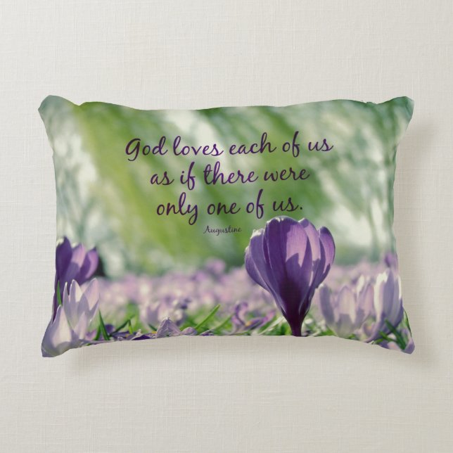 Inspirationell Gud Kärlek var och en av oss citera Prydnadskudde (Framsidan)