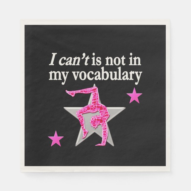 INSPIRATIONELL GYMNASTIKKONSTRUKTION PAPPERSSERVETT (Framsidan)