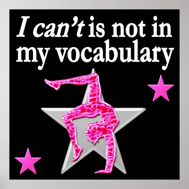 INSPIRATIONELL GYMNASTIKKONSTRUKTION POSTER (Framsidan)