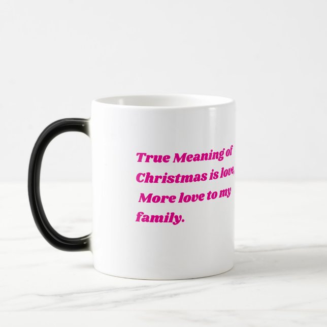 Inspirationell juloffert magisk mugg (Vänster)