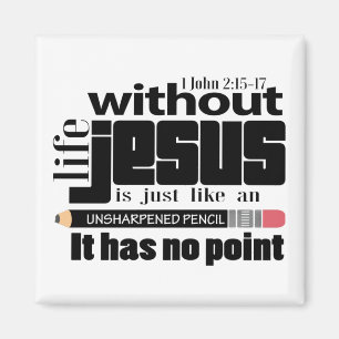 Inspirationell kristen Jesus Bibel Verse Magnet