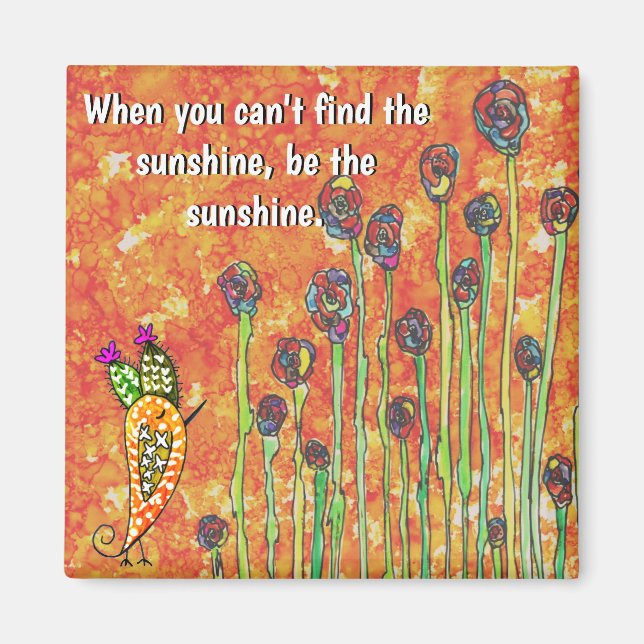 Inspirationell och motiv Ord Magnet (Framsidan)