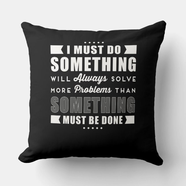 Inspirationell positiv motivation kudde (Framsida)