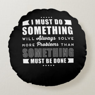 Inspirationell positiv motivation rund kudde