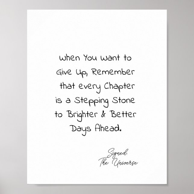 INSPIRATIONELL POSTER (Framsidan)