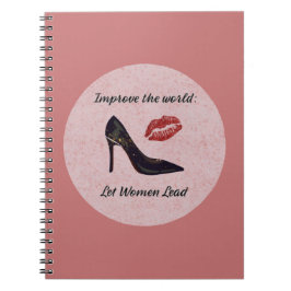 Inspirationell Rosa Låt kvinnor leda Anteckningsbok