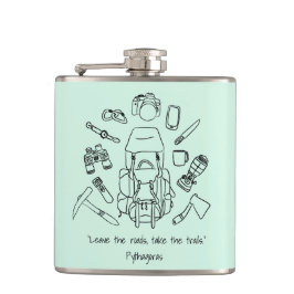 Inspirationell vinylsvälld kolv fickplunta