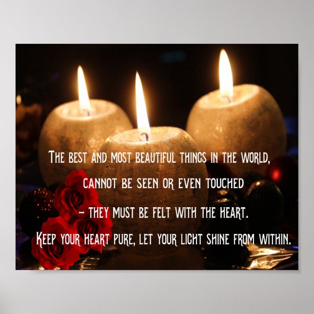 Inspirationellt citat om liv och lycka poster (Framsidan)