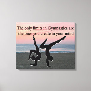 INSPIRATIONELLT GYMNAST CANVASTRYCK