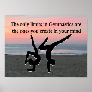 INSPIRATIONELLT GYMNAST POSTER