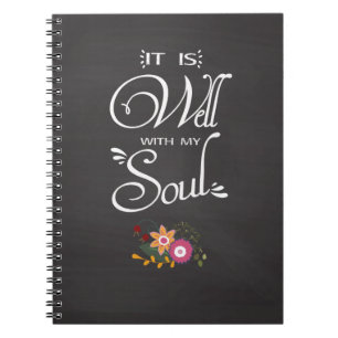 Inspirationellt Journal är det bra med min själ Anteckningsbok