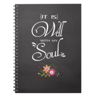 Inspirationellt Journal är det bra med min själ Anteckningsbok