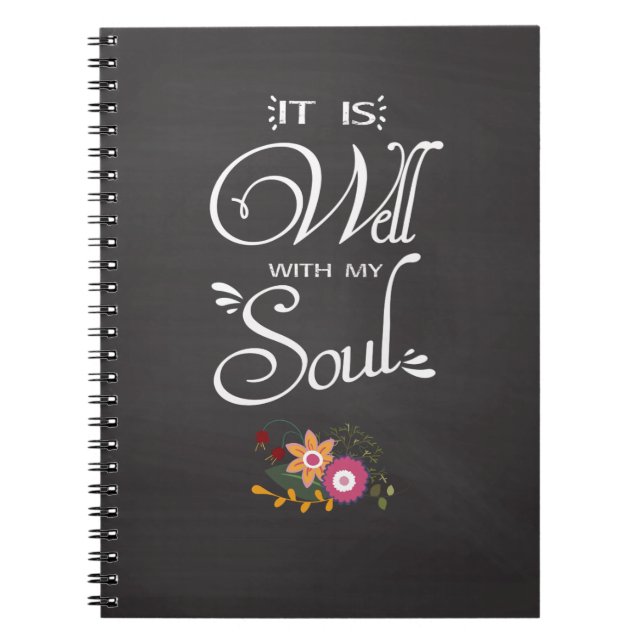 Inspirationellt Journal är det bra med min själ Anteckningsbok (Framsidan)