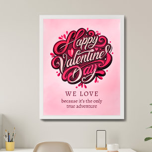 Inspirationellt Kärlek-citat för alla hjärtans dag Poster