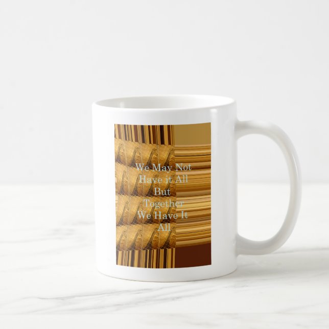 Inspirationellt meddelande med afrikansk vildlevan kaffemugg (Höger)