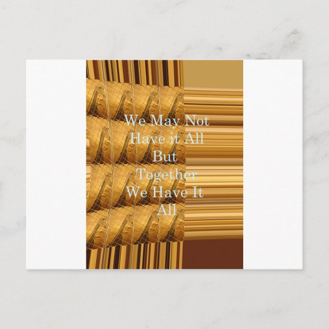 Inspirationellt meddelande med afrikansk vildlevan vykort (Framsida)