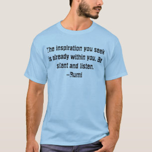 Inspirationen dig sökanden - Rumi t-skjorta Tee