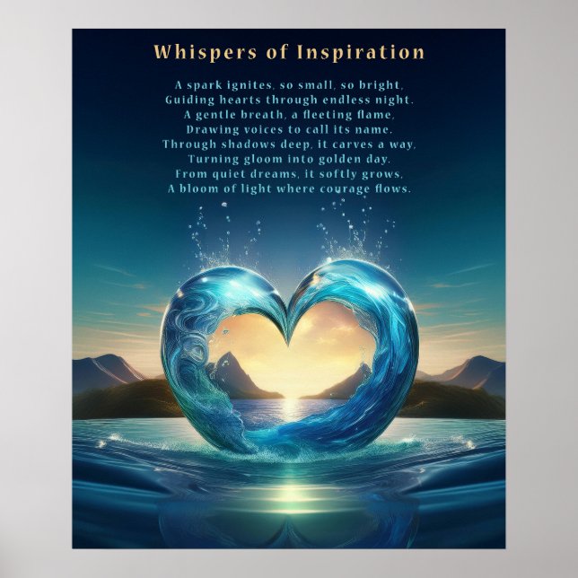 Inspirationens viskningar poster (Framsidan)