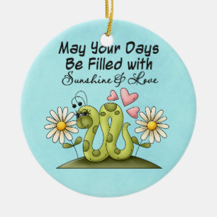 Inspirationmaskprydnad Julgransprydnad Keramik