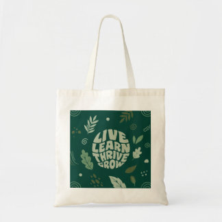 Inspirations växttypografi Totebag för present Tygkasse