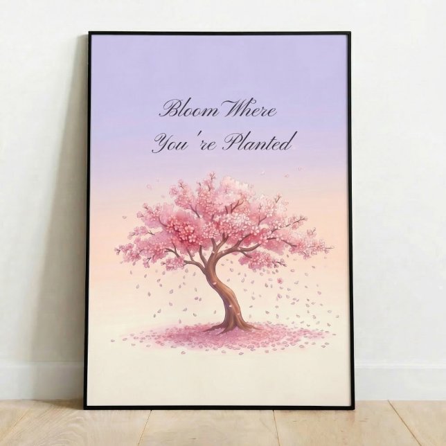 Inspirationsaffisch med körsbärsblom Sakura Väggko Poster (Skapare uppladdad)