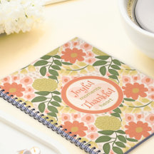 Inspirationsdagbok med blommotiv – Glada stunder