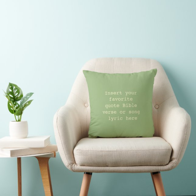 Inspirationsdyna med budskapet 'Lev Enkelt' Kudde (Stol)