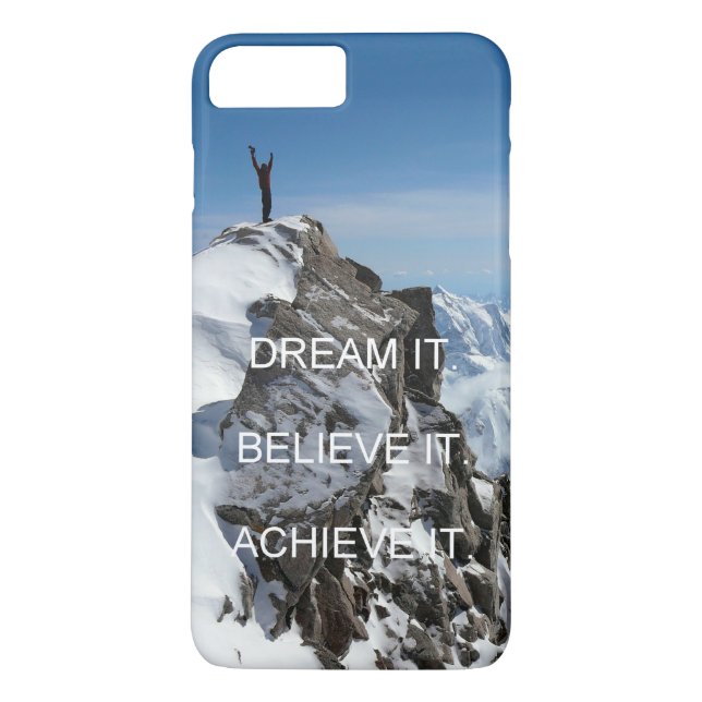 inspirationsincitat för bergsklimatet Case-Mate iPhone skal (Baksida)