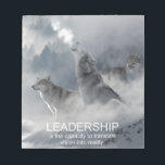 inspirationsincitat för ledarskap anteckningsblock<br><div class="desc">Ledarskapets inspirerande citat</div>