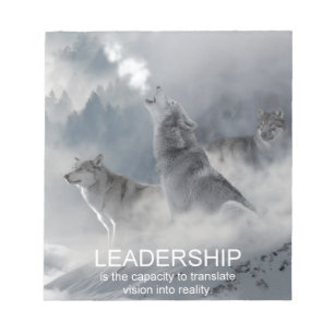 inspirationsincitat för ledarskap anteckningsblock