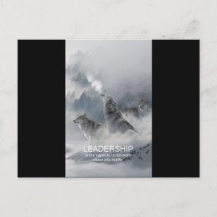 inspirationsincitat för ledarskap vykort