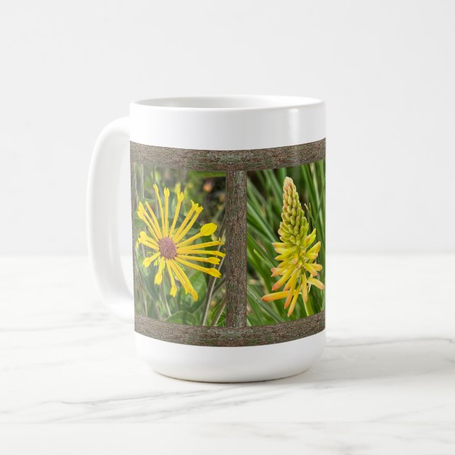 Inspirationskaffe Mugg med Gula blommor (Framsida vänster)