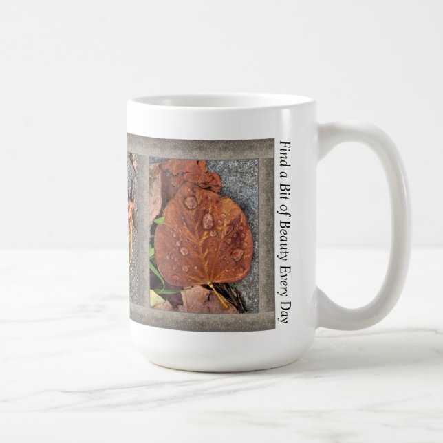 Inspirationskaffe Mugg med Winter Löv 1 (Höger)