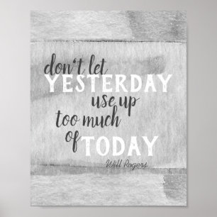 inspirationskälla Rogers citattecken vattenfärg Poster