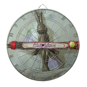 Inspirationskorpa: Skriv alltid ut med Kärlek-teck Darttavla