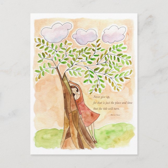 Inspirationskort för kvinnor vykort (Framsida)