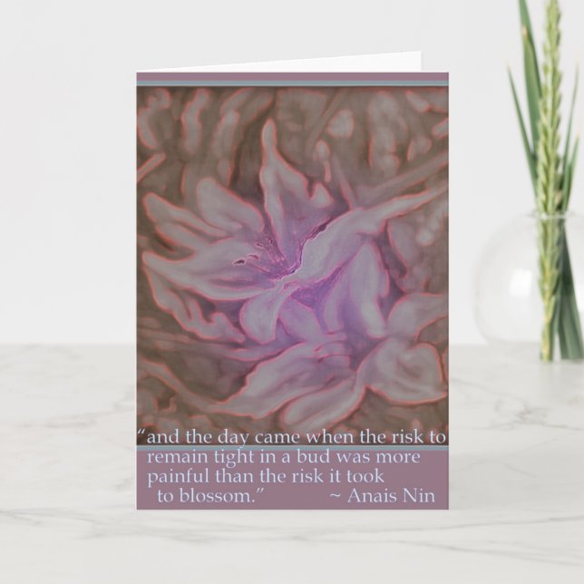 Inspirationskort nr 3 "Blommar" Kort (Framsida)