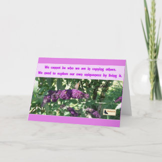 Inspirationskort - var du än kort