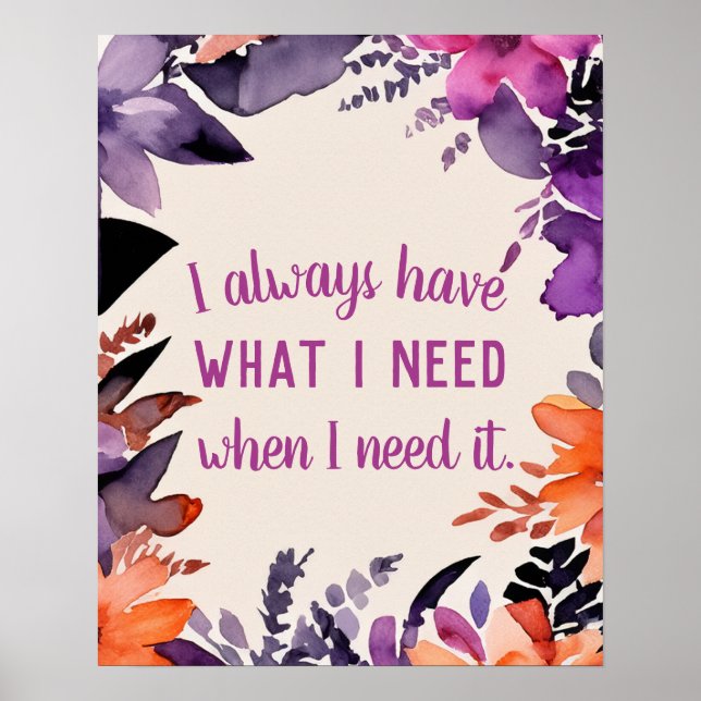 Inspirationskvot för magisk motivation poster (Framsidan)