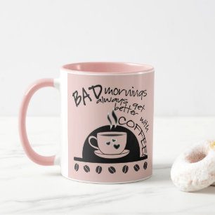 Inspirationsmoment bättre med Rosa av kaffe Mugg