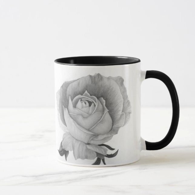 Inspirationsmugg i två färger med ros mugg (Höger)