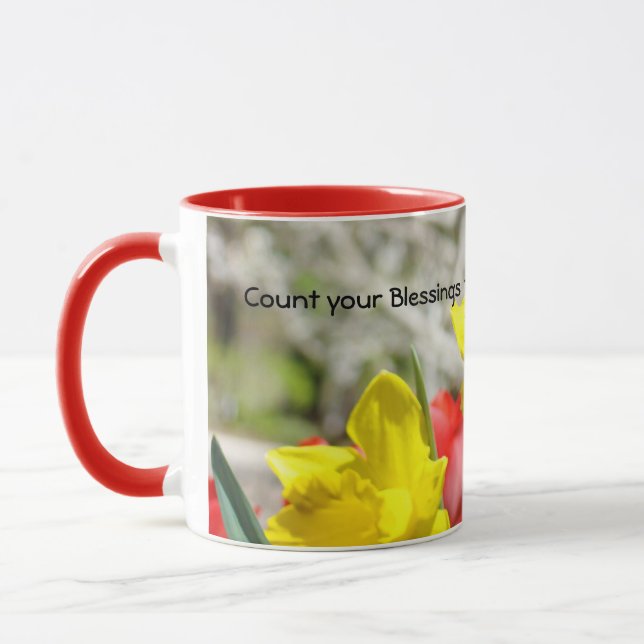 Inspirationsmugg Räkna dina välsignelser två gånge Mugg (Vänster)