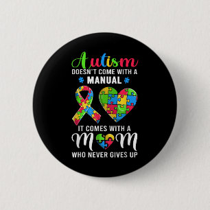 Inspirationsoffert Autism Mamma Shirt Autism Aware Knapp