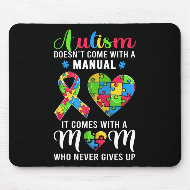 Inspirationsoffert Autism Mamma Shirt Autism Aware Musmatta (Framsidan)