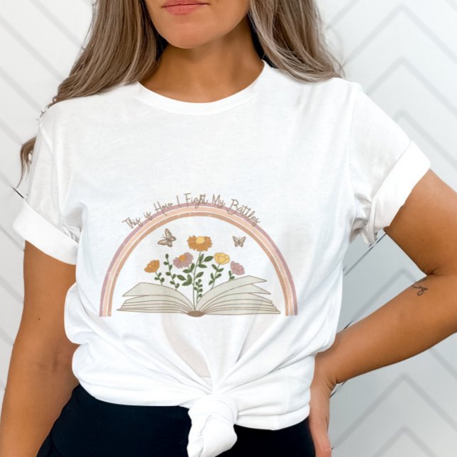 Inspirationsoffert - Blommigt Butterfly Bok-bibel T Shirt (Skapare uppladdad)