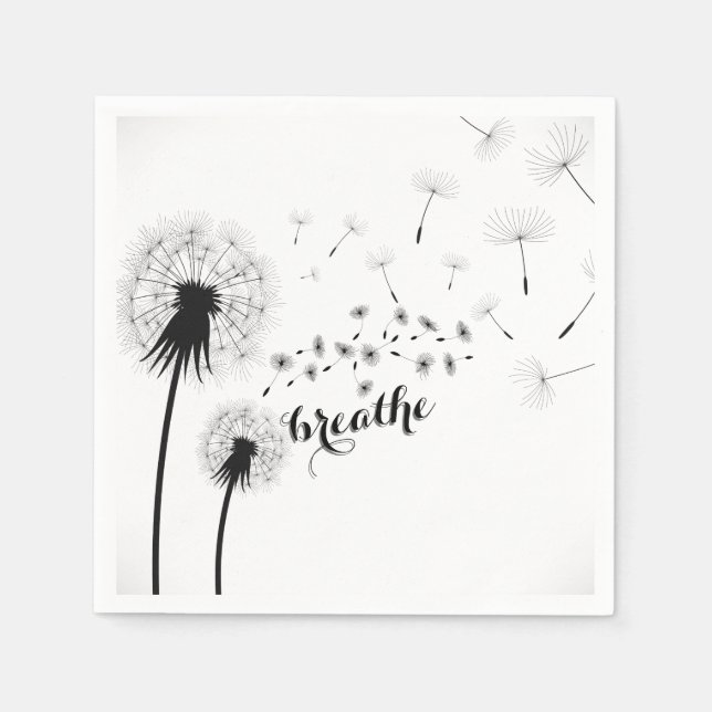 Inspirationsoffert BREATHE Modern Dandelion Pappersservett (Framsidan)