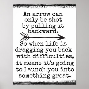 Inspirationsoffert: En pil kan bara användas Poster